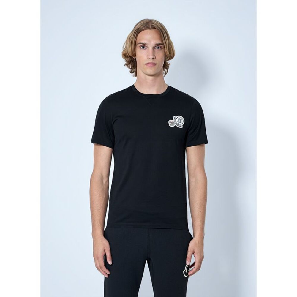 Moncler Men Logo Motif Cotton T-Shirt
